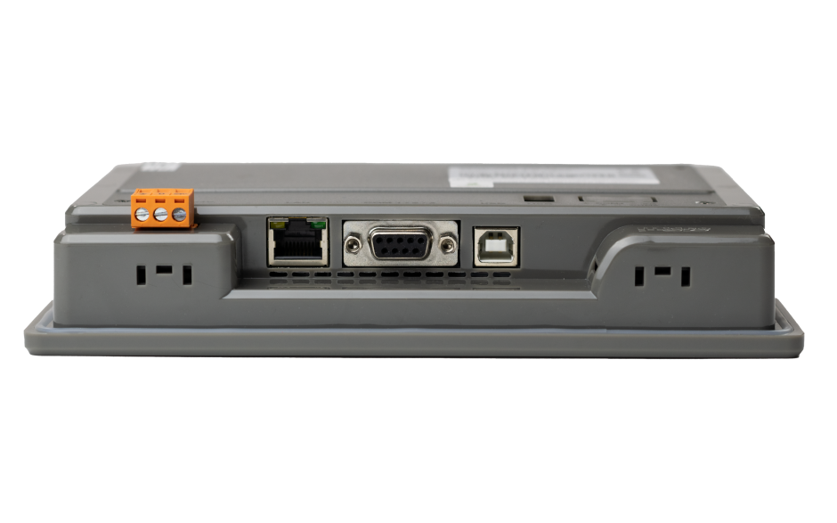 HMI touch panel 7”, TFT, (800x480, 65k), RS232, RS422/485, RS485, USB Client/Host, Ethernet 4